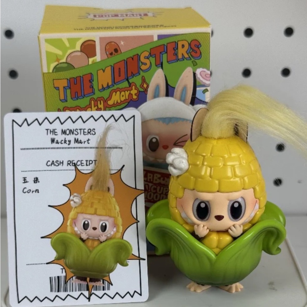The Monsters Wacky Mart Corn Figure, confirmed unopened (but box open)